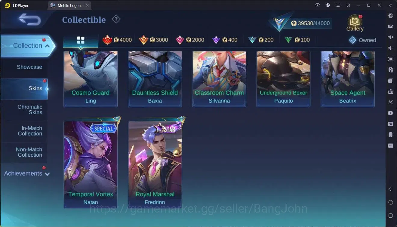 Mobile Legends: Bang Bang Accounts Collector Global |Hero 132|Skin 206|Expert|Luckybox Odette|CC Natalia|Spongebob 19
