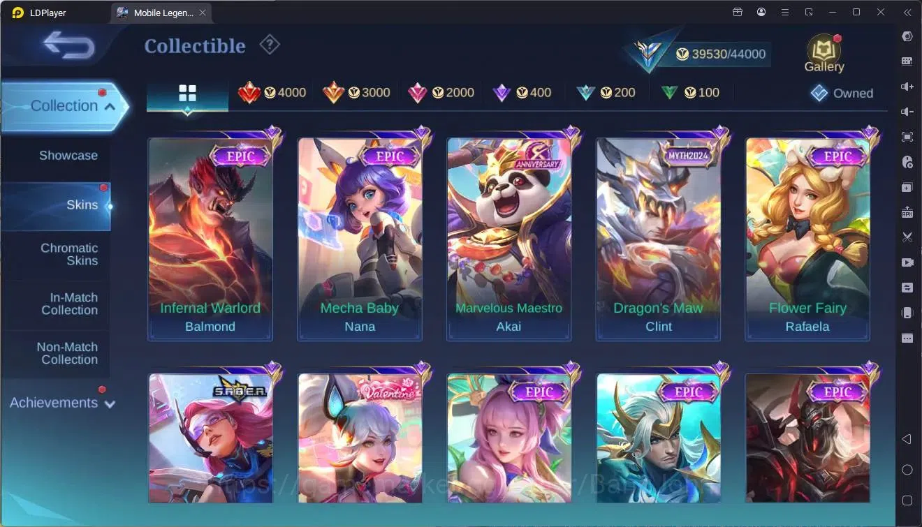 Mobile Legends: Bang Bang Accounts Collector Global |Hero 132|Skin 206|Expert|Luckybox Odette|CC Natalia|Spongebob 8