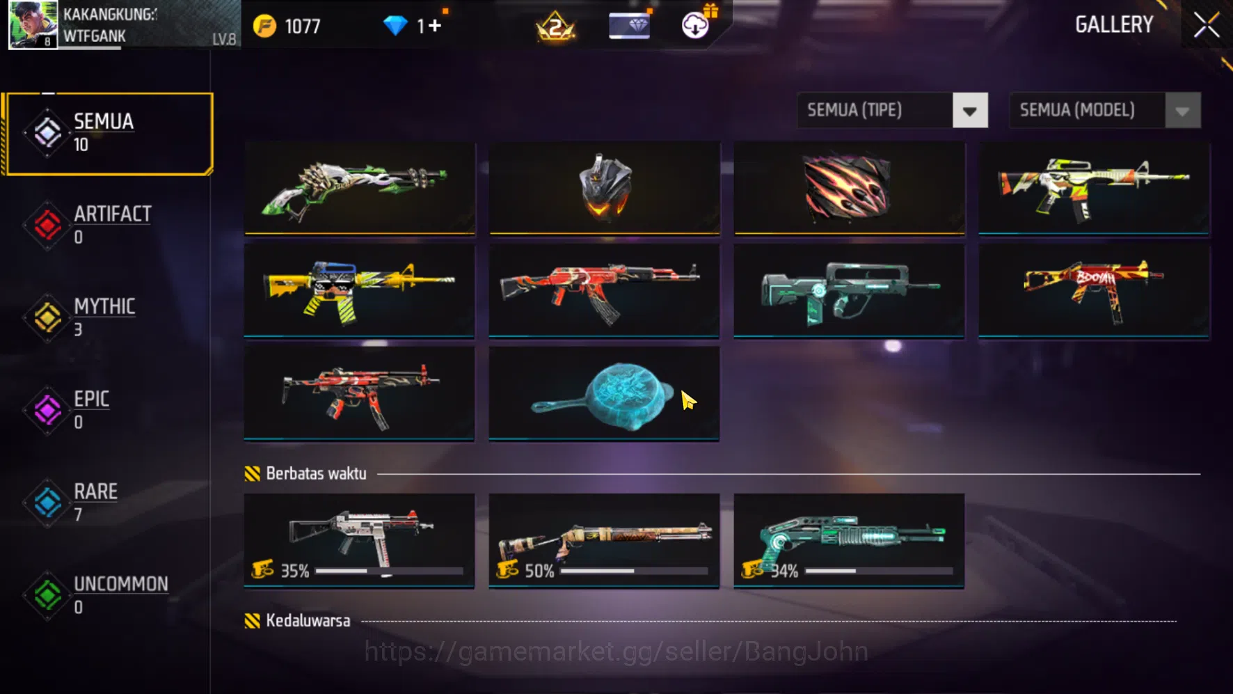 Free Fire Accounts Vault 10 | Polosan SG Lumut | FF607B | image 4