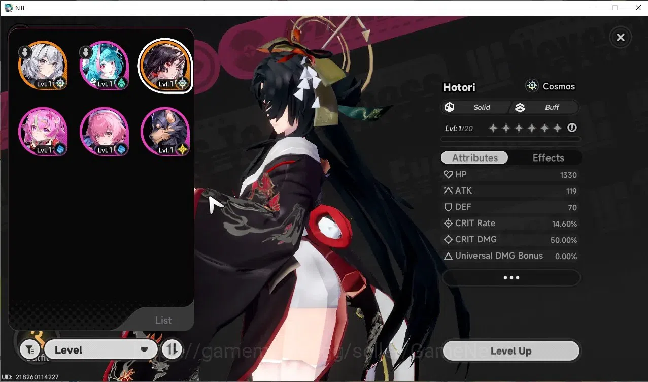 Neverness to Everness Accounts GLOBAL America |HL 3| 1 SSR Hotori + Signature +1S image 1