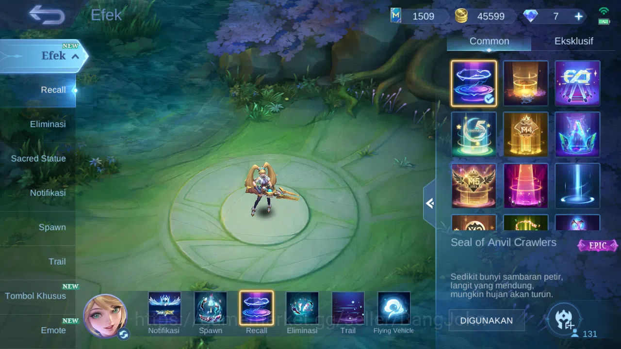 Mobile Legends: Bang Bang Accounts Others Hero 131 | skin 232 | star annual hayabusa | rising lolita | epic yss | epic 5