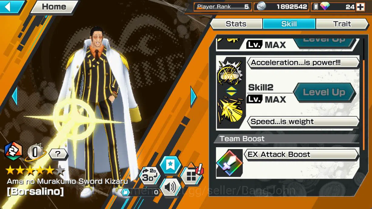 One Piece Bounty Rush Accounts GLOBAL | EX1  | borsalino, Doc v, Nightmare Luffy, image 3