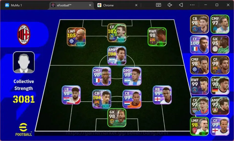 eFootball Accounts Android|PW 3081| SHW Federico Dimarco,Ronald Arauj image 2