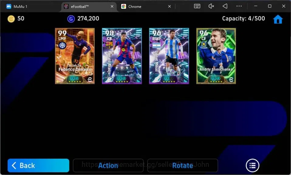 eFootball Accounts Android|PW 3081| SHW Federico Dimarco,Ronald Arauj image 3