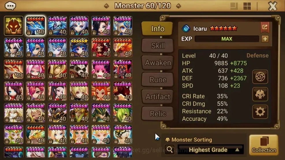 Summoners War: Sky Arena Accounts EUROPE Lv 55|1 LD[Thebae]|23 Total NB5[Leo,Riley,H image 8