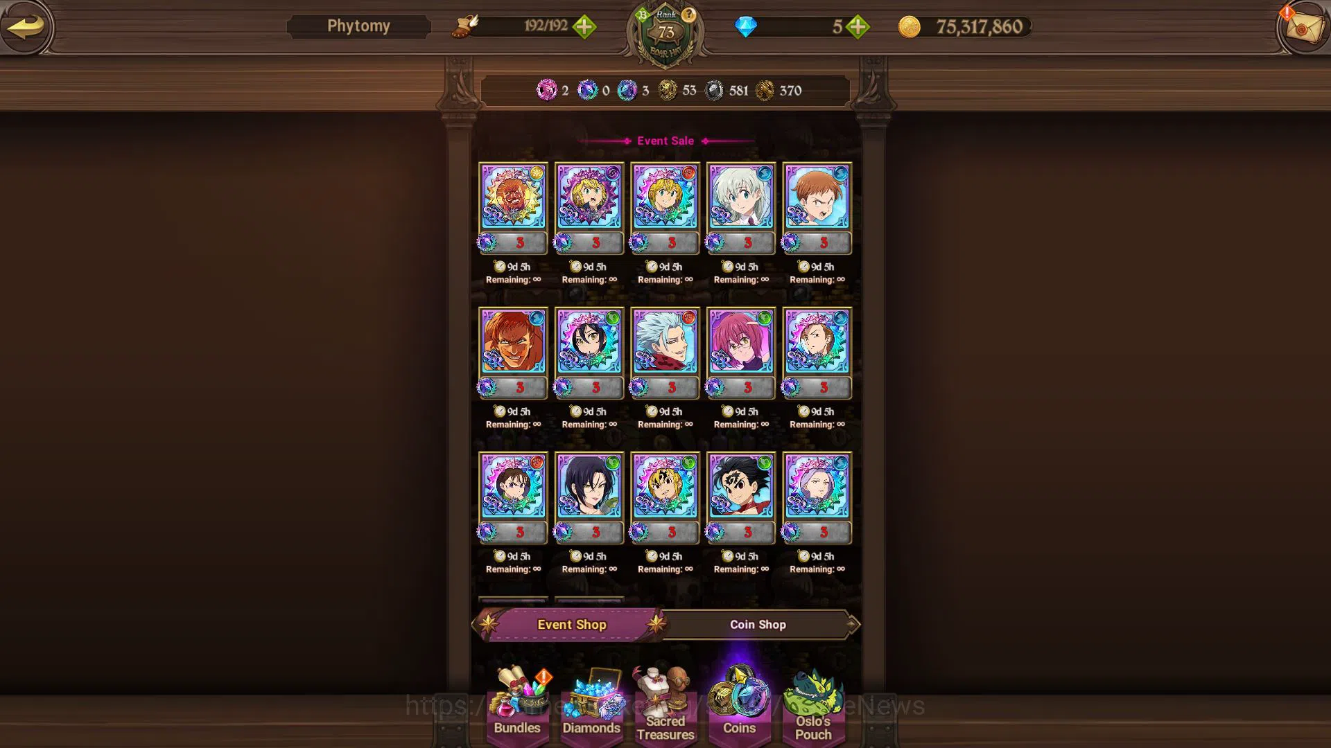 The Seven Deadly Sins: Grand Cross Accounts Asia|2,5 M CC|7 UR+Collab Blessing|Meresca,Elimeli image 13