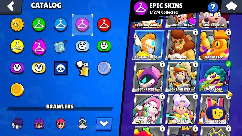 Brawl Stars Accounts 1238 Trophy|17 Brawlers 1 Max Lv (Edgar)|3 Myth(Po image 13