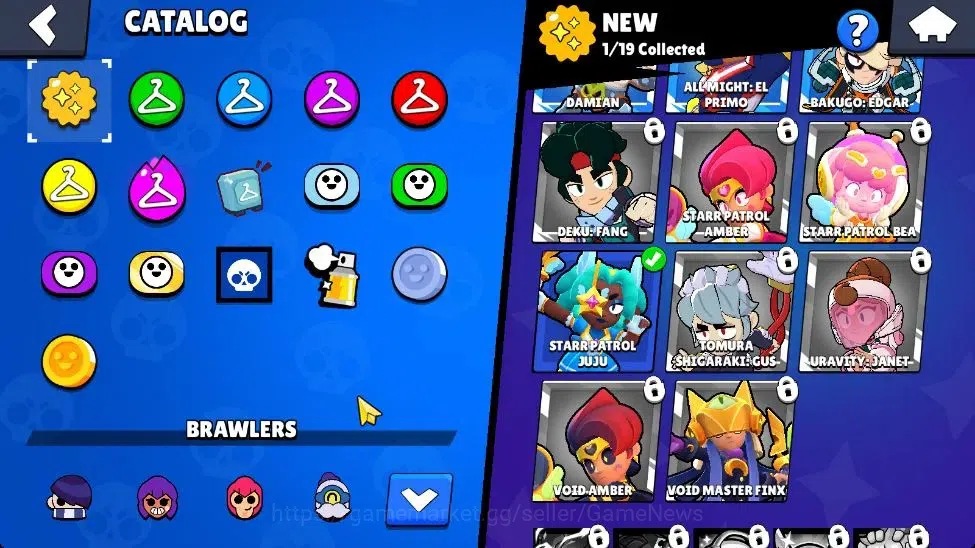 Brawl Stars Accounts 1238 Trophy|17 Brawlers 1 Max Lv (Edgar)|3 Myth(Po image 14