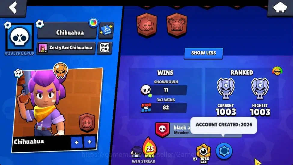 Brawl Stars Accounts 1238 Trophy|17 Brawlers 1 Max Lv (Edgar)|3 Myth(Po image 5
