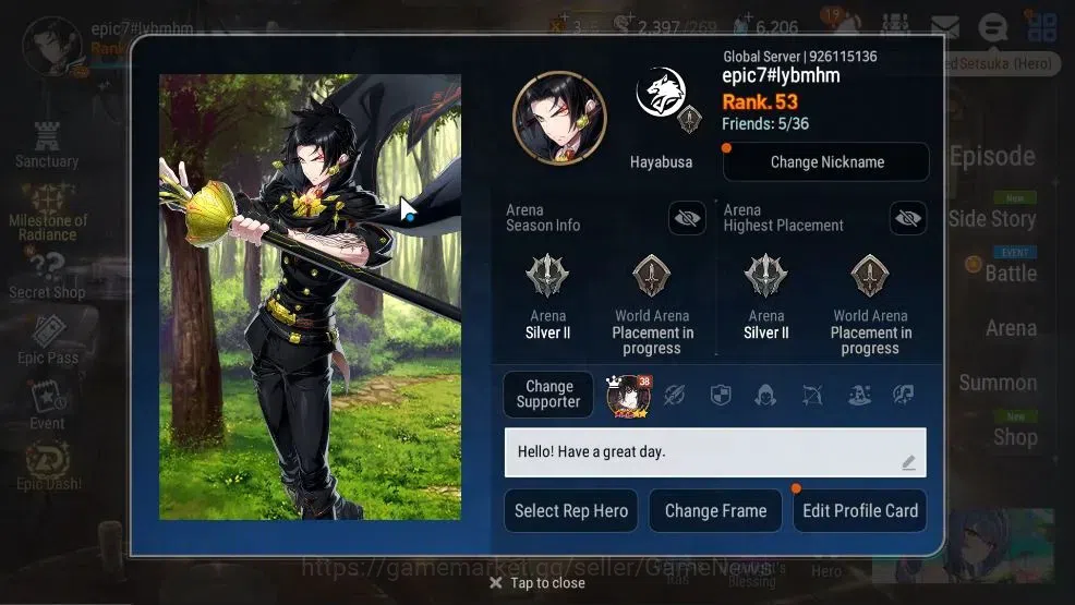 Epic Seven Accounts GLOBAL Verif|New Era|6 ML(Schol Nurse Yulha,WOTM T image 2
