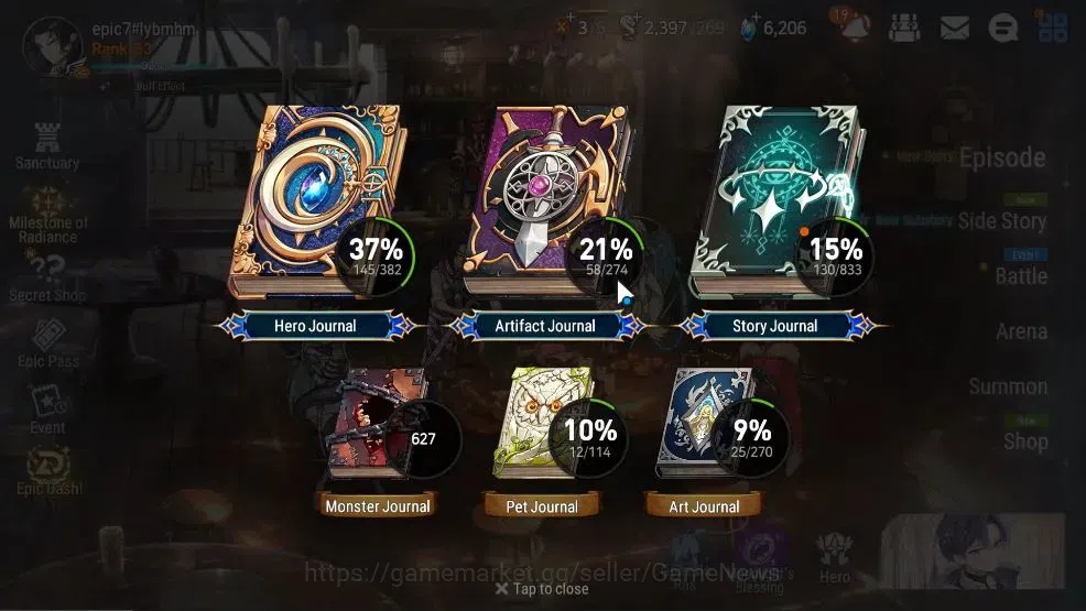 Epic Seven Accounts GLOBAL Verif|New Era|6 ML(Schol Nurse Yulha,WOTM T image 3