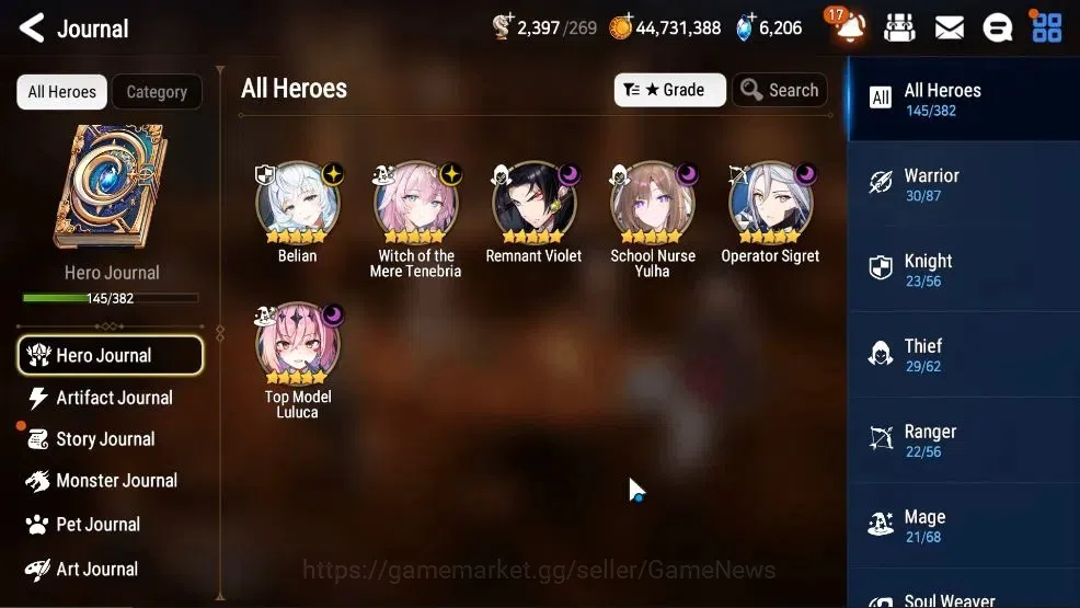 Epic Seven Accounts GLOBAL Verif|New Era|6 ML(Schol Nurse Yulha,WOTM T image 6
