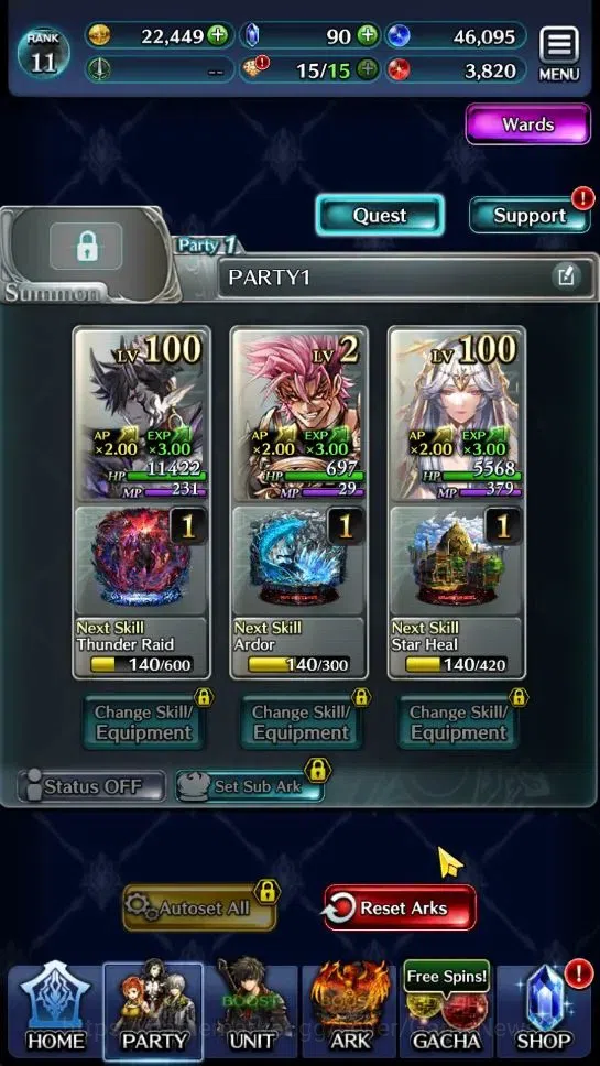 Last Cloudia Accounts GLOBAL|Rank 11|Top Tier Unit [Demon Lord Judecca-S image 6