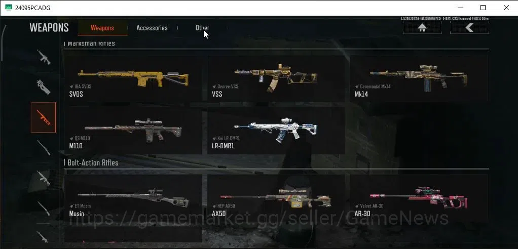 Arena Breakout Accounts High Value MOBILE|Lvl 30|SV 59M|CV 33.5M|Decree LR-AR1,Koi LR-AR2,Decree VSS,P Balaclava,RS AKM,KP 13