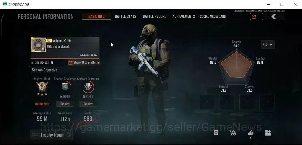 Arena Breakout Accounts High Value MOBILE|Lvl 30|SV 59M|CV 33.5M|Decree LR-AR1,Koi LR-AR2,Decree VSS,P Balaclava,RS AKM,KP 2