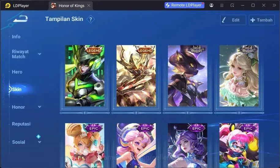 Honor of Kings Accounts Global | 55H 42S | LEGEND Wukong, LEGEND Lady Sun  image 12