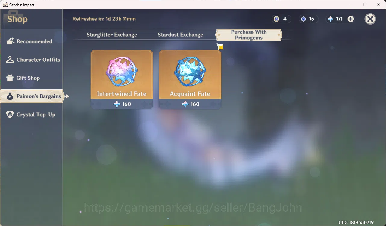 Genshin Impact Accounts Mid-Game | ASIA | AR 40 | 1 Limit Columbina  Tighn image 9