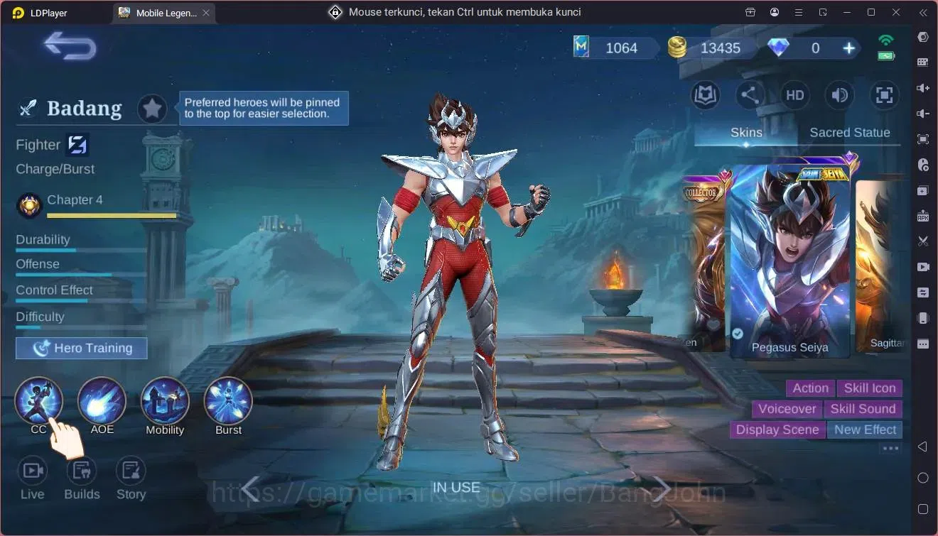 Mobile Legends: Bang Bang Accounts Global|Hero 106|Skin 182|Renowned|Transformers Rog image 1