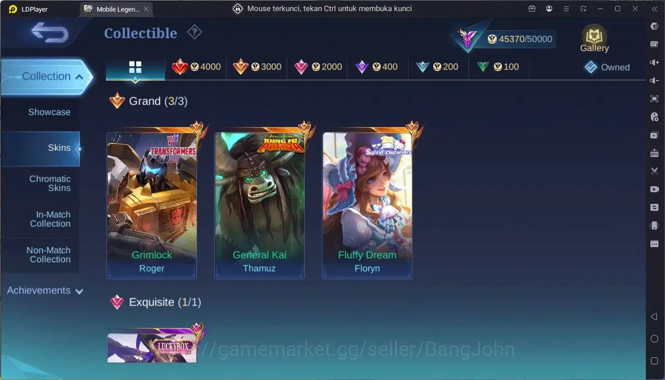 Mobile Legends: Bang Bang Accounts Global|Hero 106|Skin 182|Renowned|Transformers Rog image 15