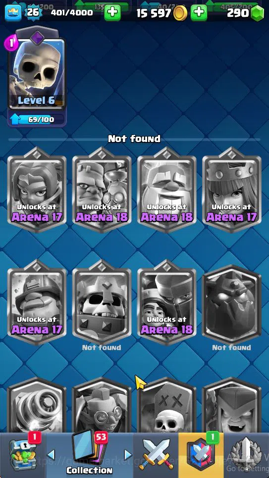 Clash Royale Accounts Lv 26|Trophy 5549|KTL 10|Limited Skin|Card 87|2 EV image 11