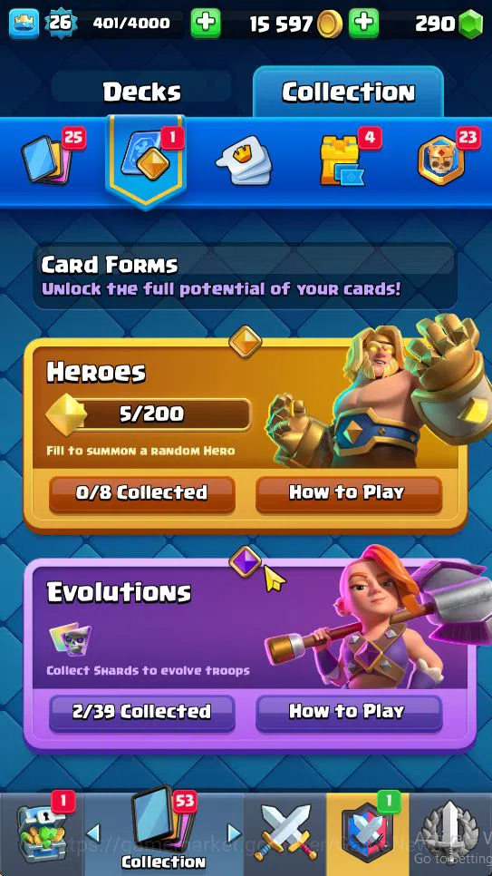 Clash Royale Accounts Lv 26|Trophy 5549|KTL 10|Limited Skin|Card 87|2 EV image 12