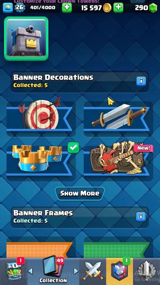 Clash Royale Accounts Lv 26|Trophy 5549|KTL 10|Limited Skin|Card 87|2 EV image 15