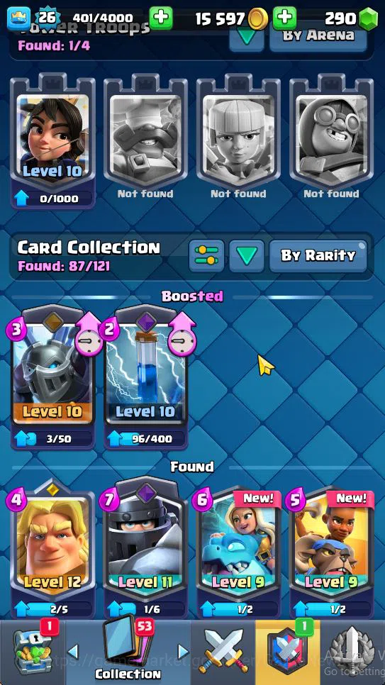 Clash Royale Accounts Lv 26|Trophy 5549|KTL 10|Limited Skin|Card 87|2 EV image 5