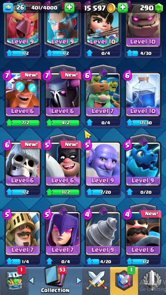 Clash Royale Accounts Lv 26|Trophy 5549|KTL 10|Limited Skin|Card 87|2 EV image 6