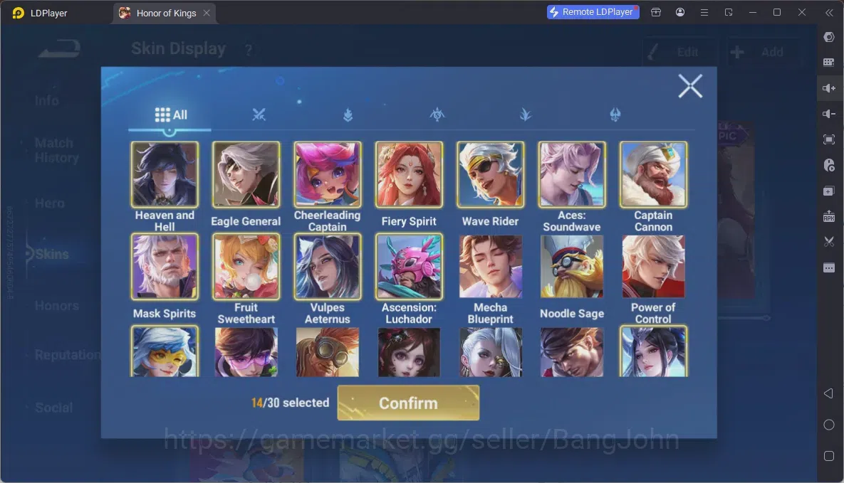 Honor of Kings Accounts Global | 57H 37S | 2 LEGEND (Yao, Li Xin), Epic Li image 5