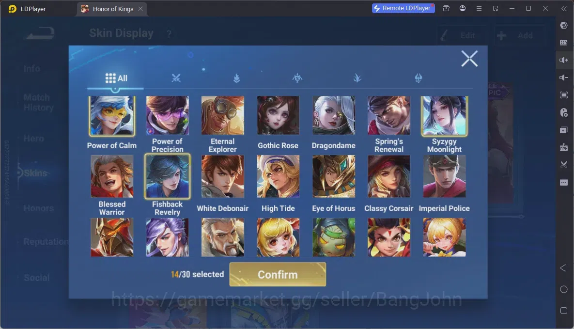 Honor of Kings Accounts Global | 57H 37S | 2 LEGEND (Yao, Li Xin), Epic Li image 7