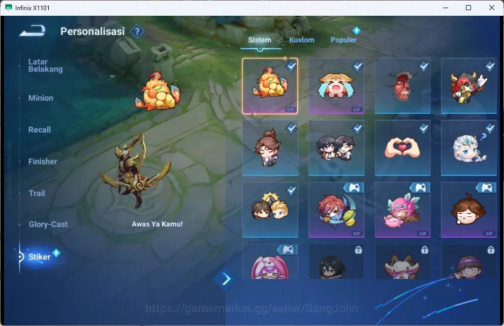 Honor of Kings Accounts GLOBAL|50HR|32SK|JJK=GARO|EPIC=MOZI,GAO CHANGGONG, image 11