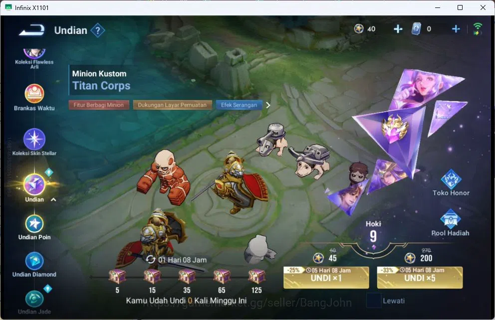 Honor of Kings Accounts GLOBAL|50HR|32SK|JJK=GARO|EPIC=MOZI,GAO CHANGGONG, image 5