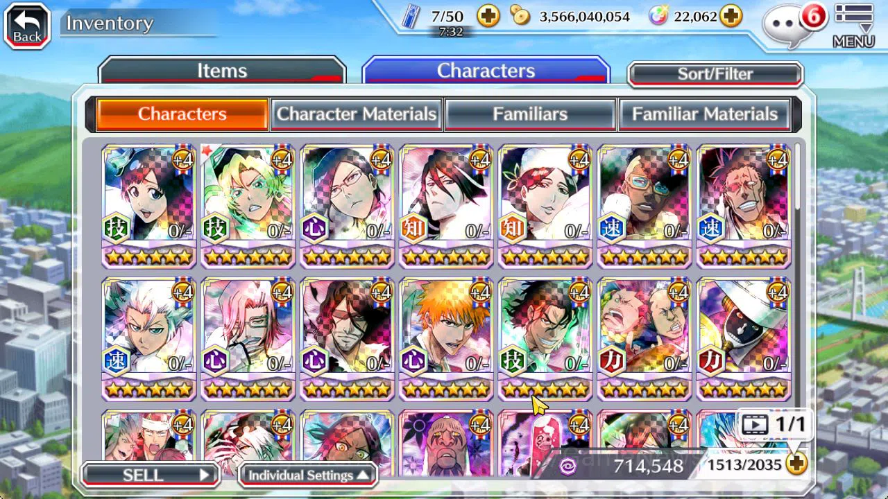Bleach: Brave Souls Accounts [GLOBAL]22K Orbs|GiseleGe,Candice TYBW26,Uryu TYBW image 12