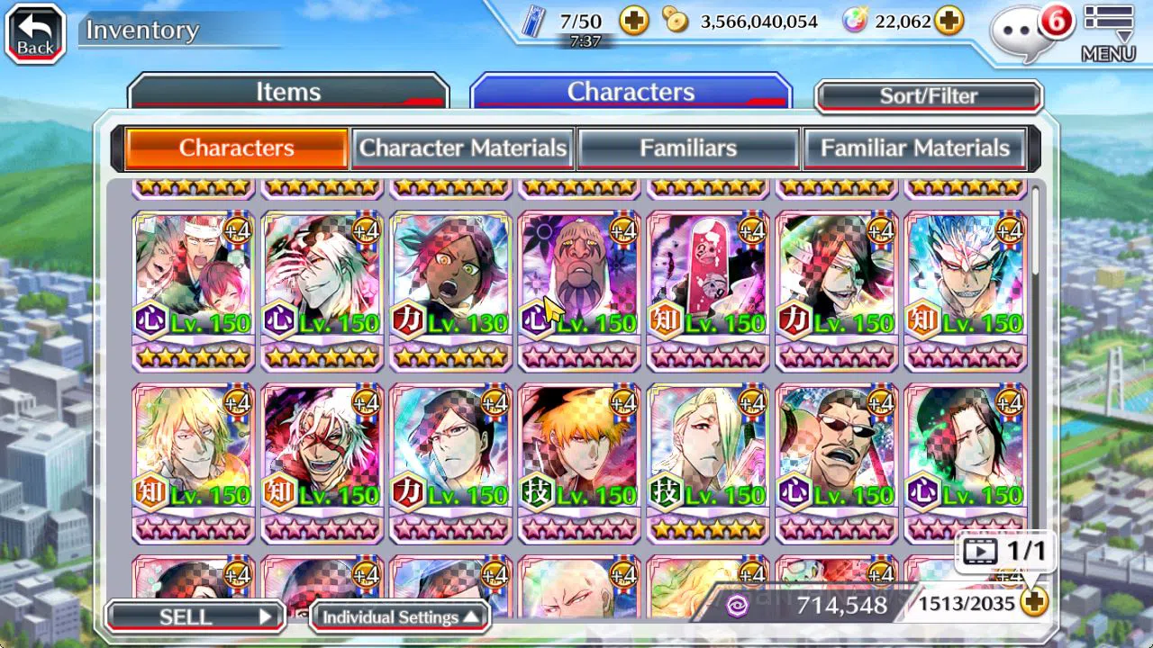 Bleach: Brave Souls Accounts [GLOBAL]22K Orbs|GiseleGe,Candice TYBW26,Uryu TYBW image 13