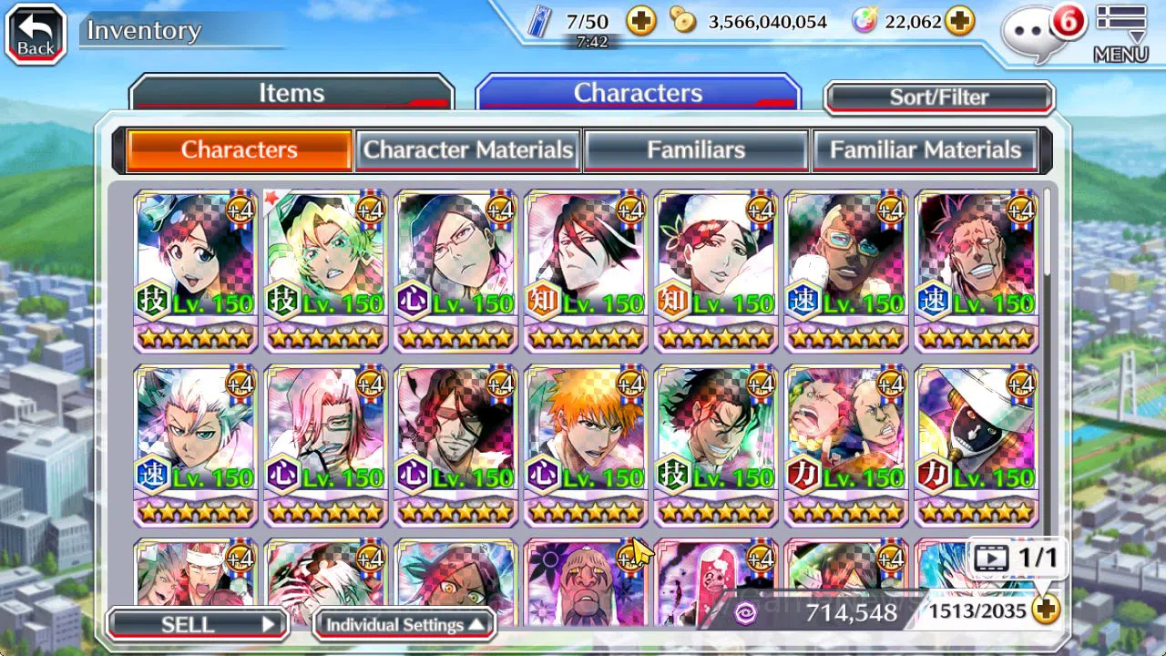 Bleach: Brave Souls Accounts [GLOBAL]22K Orbs|GiseleGe,Candice TYBW26,Uryu TYBW image 14
