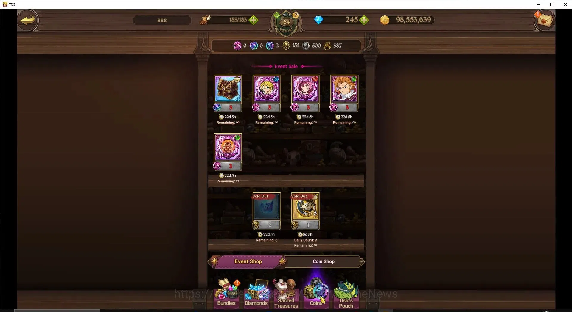 The Seven Deadly Sins: Grand Cross Accounts Asia|3,5M CC|245 DM+201 LS|4 LR+10 UR+Collab ReZer image 14