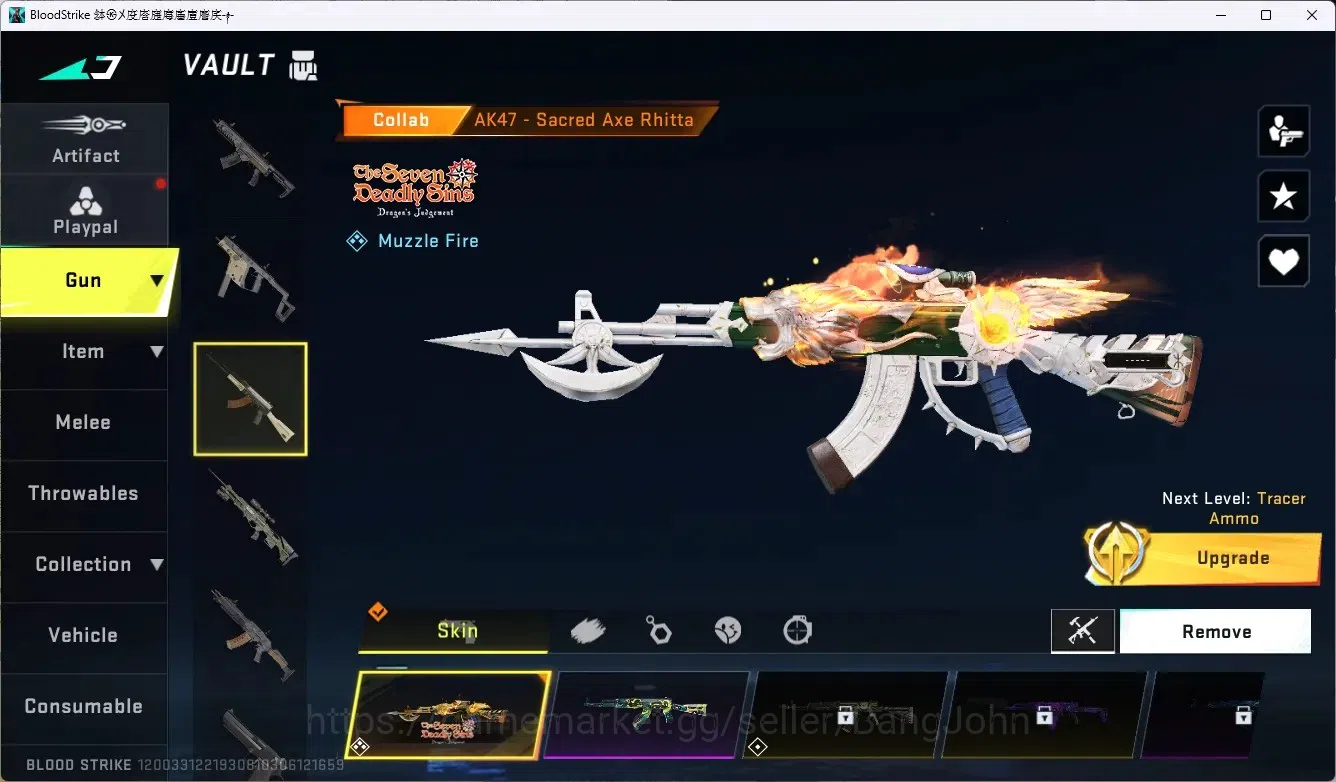 Blood Strike Accounts ASIA |1 BLEACH MCX-TENSA ZANGETSU|1 7DS AK47-SACRE image 2