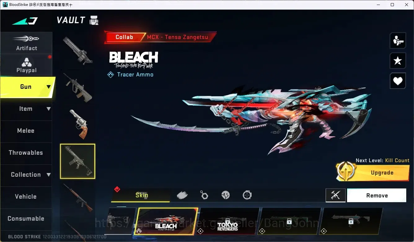 Blood Strike Accounts ASIA |1 BLEACH MCX-TENSA ZANGETSU|1 7DS AK47-SACRE image 4