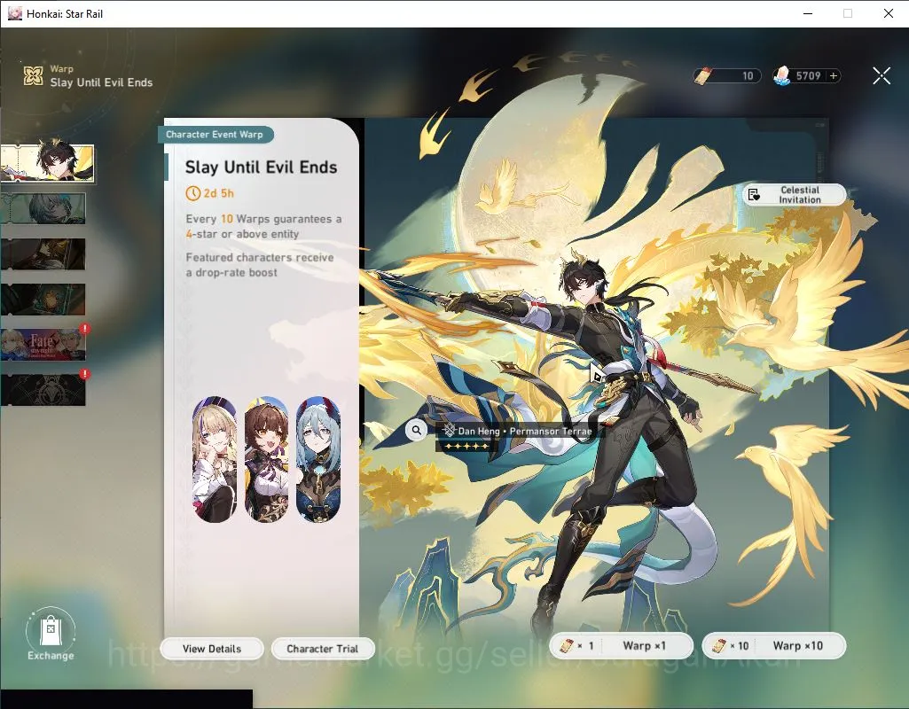 Honkai Star Rail Mid Game ASIA|TL 50|5 Limited|Anaxa+Sign,Dan HengPT,The Her image 1