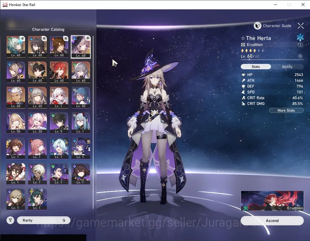 Honkai Star Rail Accounts Mid Game ASIA|TL 50|5 Limited|Anaxa+Sign,Dan HengPT,The Herta,Ruan Mei,Archer|SJ 5,7K|MC 3