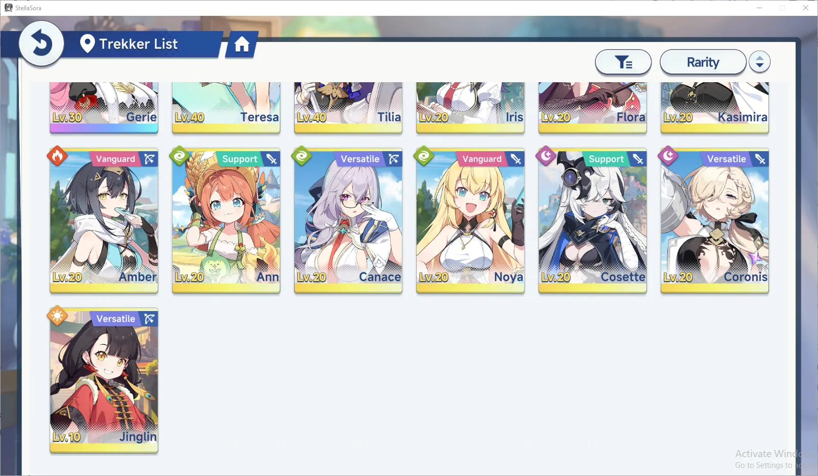 Stella Sora Accounts GLOBAL Lv15| 7 SSR (Chitose+Sign,Shia+Sign,Freesia+Sign,Nazuna+Sign,Chixia,Minova,Gerie) + 3k SD |Log 2