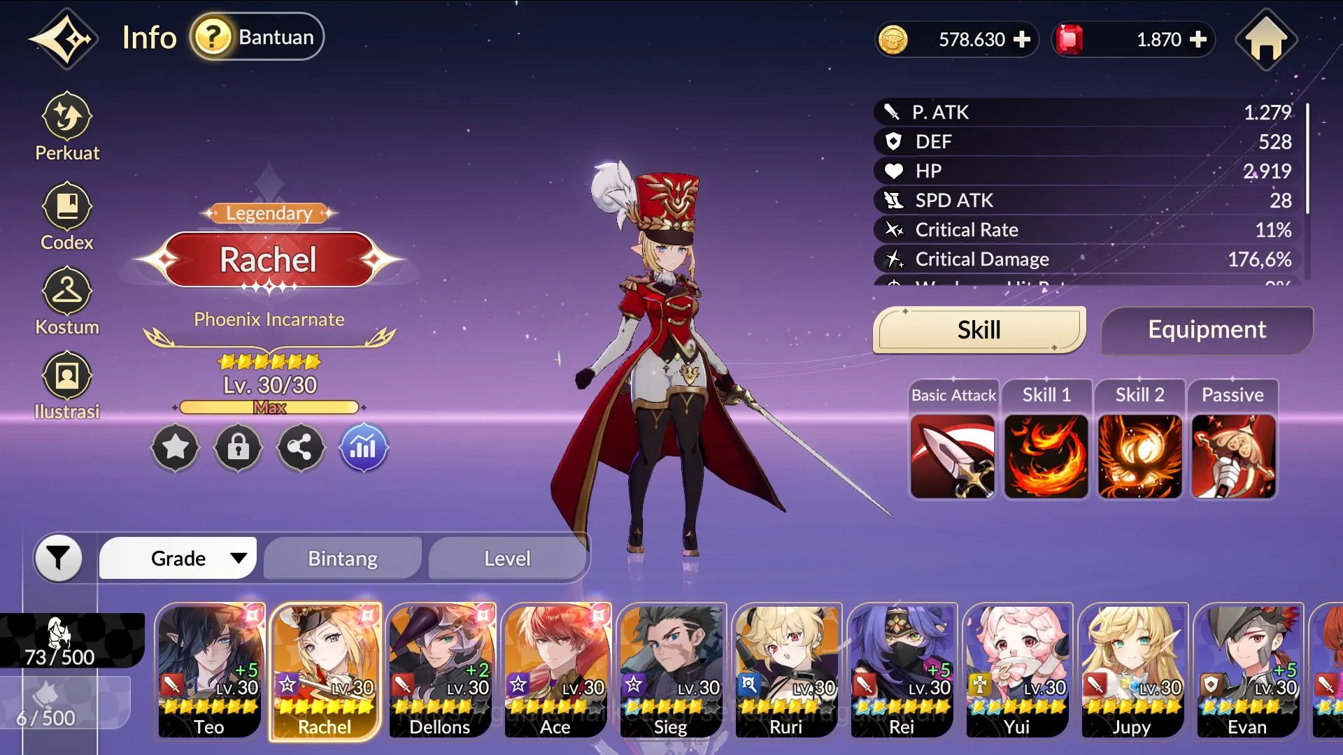 Seven Knights Re:Birth Accounts GLOBAL|6 LEGENDARY(Teo*6,Rachel*6,Dellons*5,Ace*5, image 4