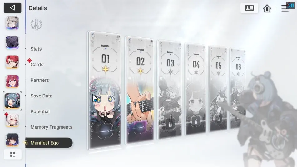 Chaos Zero Nightmare Accounts GLOBAL LV34| 7SSR(Veronica Yuki MagnaM1 Rin Renoa Hugo Luke)+ 10SR(LucasM3,BerylM2,Etc) 22SR 11