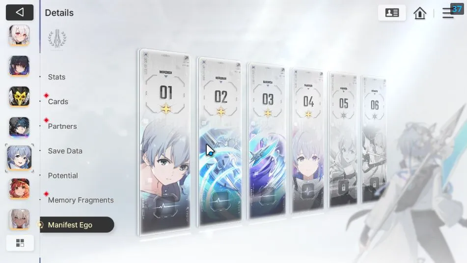 Chaos Zero Nightmare Accounts GLOBAL LV34| 7SSR(Veronica Yuki MagnaM1 Rin Renoa Hugo Luke)+ 10SR(LucasM3,BerylM2,Etc) 22SR 14