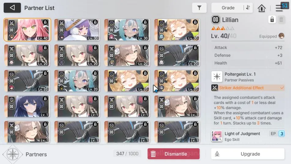 Chaos Zero Nightmare Accounts GLOBAL LV34| 7SSR(Veronica Yuki MagnaM1 Rin Renoa Hugo Luke)+ 10SR(LucasM3,BerylM2,Etc) 22SR 5