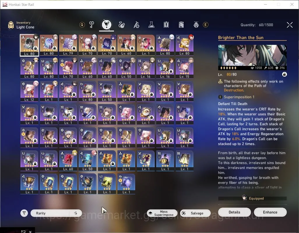 Honkai Star Rail Accounts ASIA |TL 70 | 11 Limit|[Castorice,Topaz,]+Sign 3B, image 3