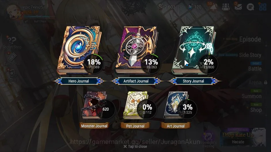 Epic Seven Accounts Global|Unverif|MidGame|4 ML[Harsetti,DJBasar,ROLig image 3
