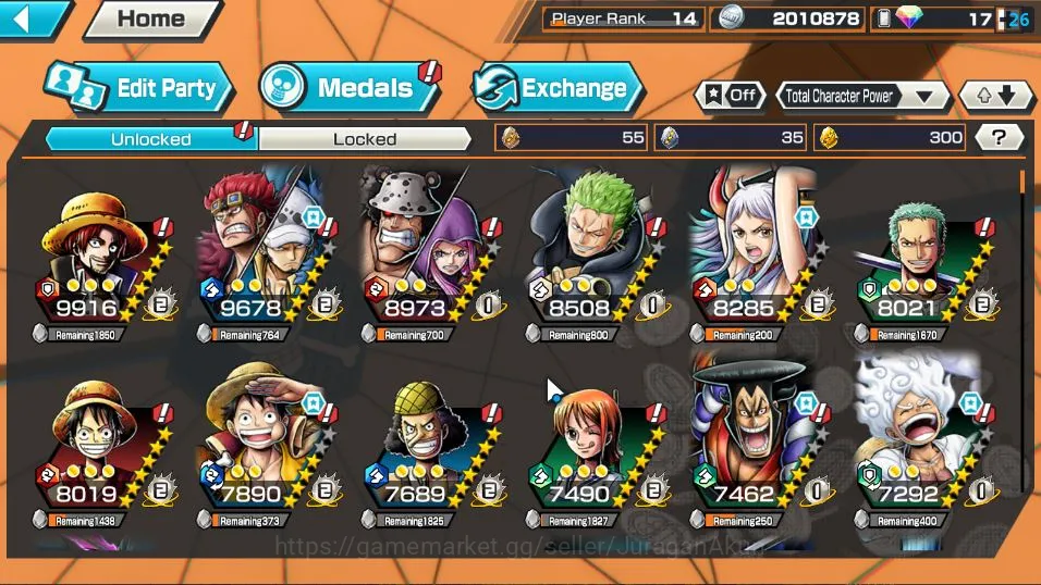 One Piece Bounty Rush Accounts Global | 6 META EX |Onigha Kid&Law,Kaidos Yamato,K image 5