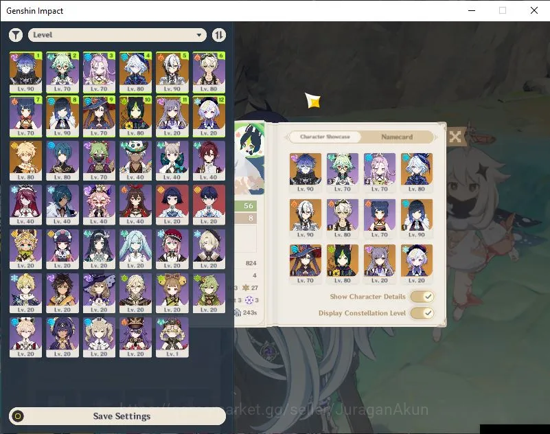 Genshin Impact Accounts Mid Game ASIA|AR 56|4 Limited+4 [5*Weapon]|Flins+Sign, Yelan C1+Sign, Arlecchino+Sign, Furina| MC 3