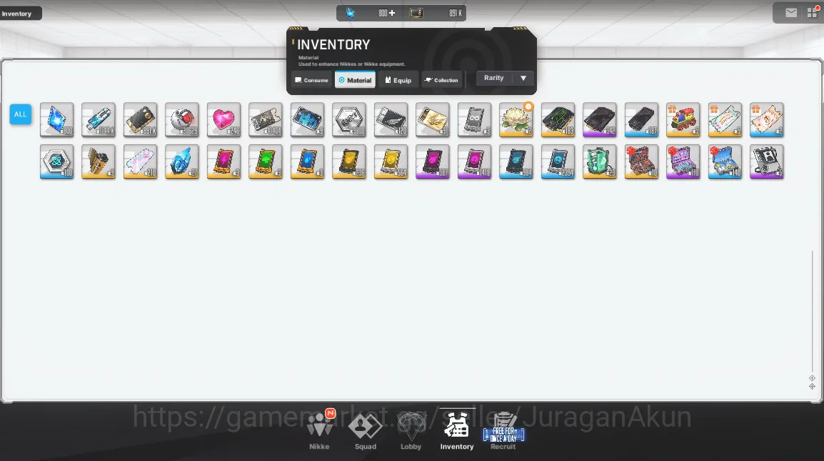 Goddess of Victory: Nikke Accounts Midgame SEA | 25 SSR | Ada,Jill,Red Hood,Nayuta,Crown,Rouge,Emma LB1,Blanc,Alice,Etc 5